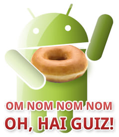 Android Donut - OM NOM NOM NOM