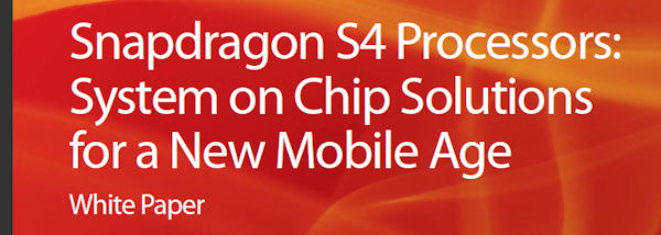 Qualcomm tillkännager Snapdragon S4, först ut med 28nm