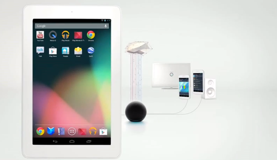 Bijeli Nexus 7 tablet