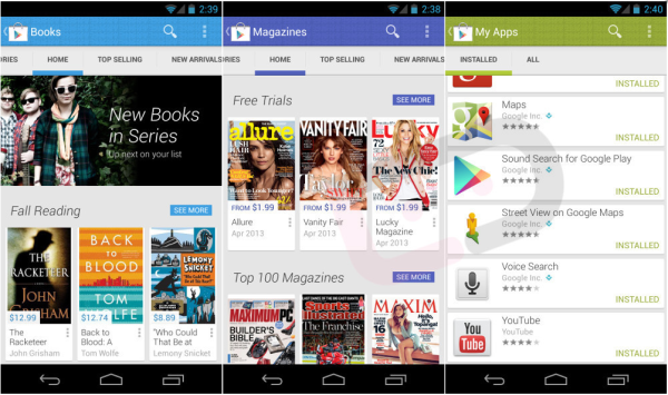 Version fyra av Play Store-appen läcker ut på nätet Version fyra av Play Store-appen läcker ut på nätet
