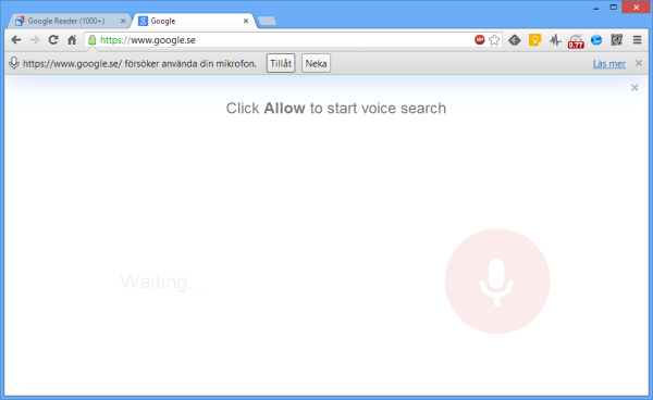 Google Chrome får utökat stöd för röstsökning Google Chrome får utökat stöd för röstsökning