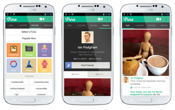 Twitters populära videodelningsapp Vine släpps för Android Twitters populära videodelningsapp Vine släpps för Android