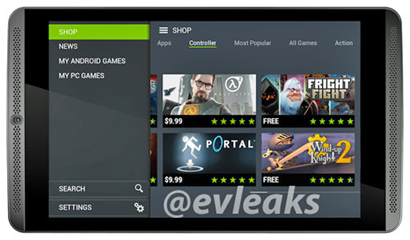 Det här sägs vara spelplattan Nvidia Shield Tablet