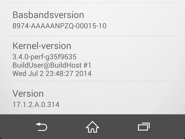 Sony Xperia Z2 får förbättrat firmware