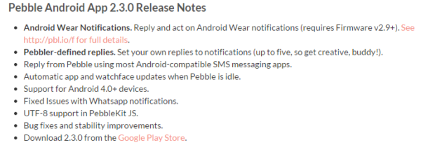 pebble-changelog