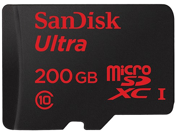 SanDisk tillkännager minneskort med 200GB