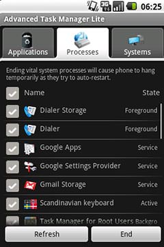 Advanced Task Manager Lite - Processes