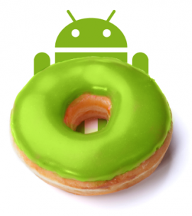 The green donut droid
